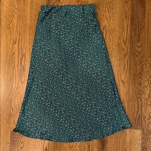 Nasty Gal Green Polka Dot Skirt